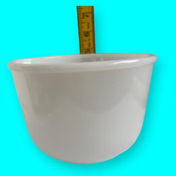 Vintage White Glass Glasbake Made for Sunbeam Mixing Bowl 20 CJ - Picture 7 of 8